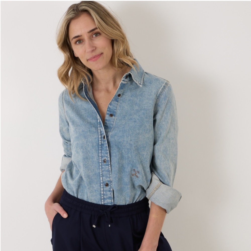 Closed Denim Shirt Mid Blue Women’s XS